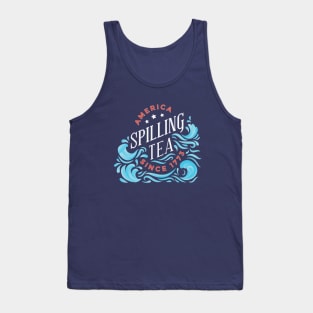 4th of July Spilling Tea Tank Top